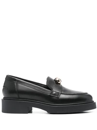 Furla Sfera Loafers In Black