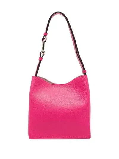 Furla Nuvola Leather Shoulder Bag In Pink