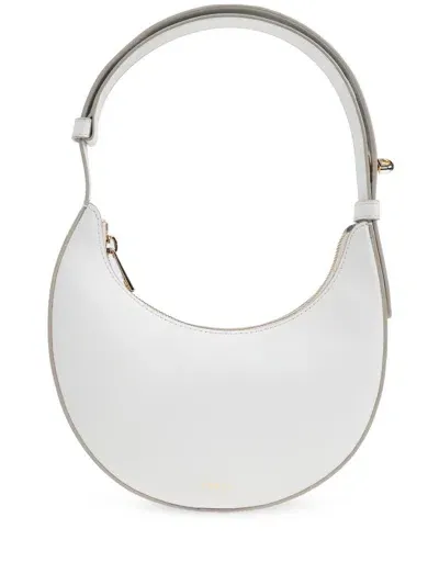 Furla Delizia Mini Hobo Bag In Marshmallow Leather