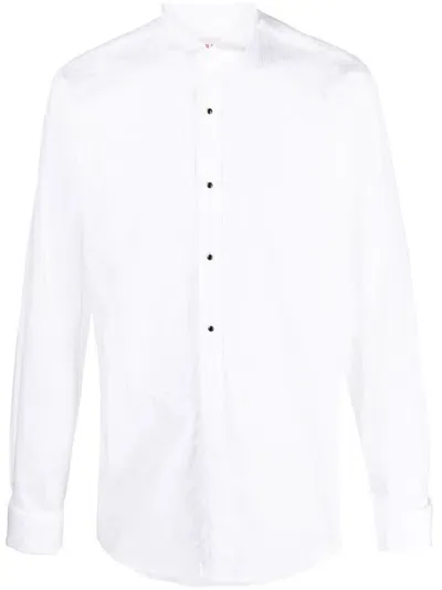 Fursac Long-sleeve Cotton Shirt In White