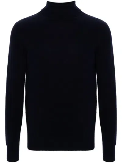 Fursac Roll-neck Sweater In Blue