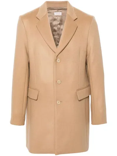 Fursac Single-breasted Coat In Neutrals