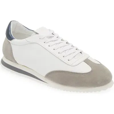 G Brown Dash Low Top Sneaker In White/blue/grey