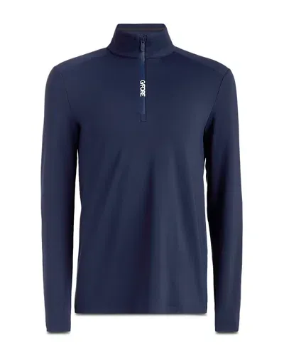 G/fore Brushed Quarter Zip Tech Tee In Twilight