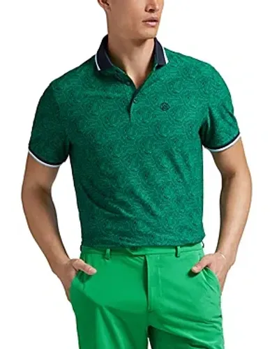 G/fore Fingerprint Tech Polo In Clover