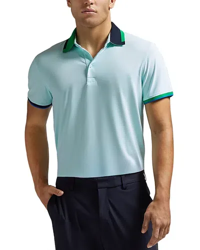 G/fore Pique Contrast Trim Polo Shirt In Daybreak