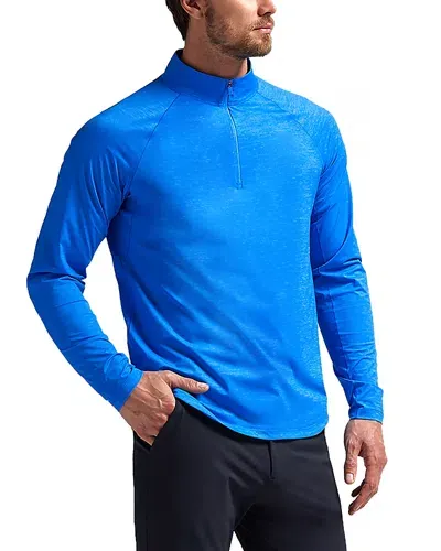 G/fore Tech Melange Quarter Zip Top In Heather Racer