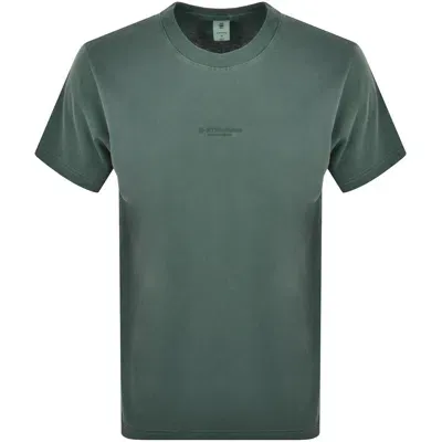 G-star G Star Raw Boxy Logo T Shirt Green