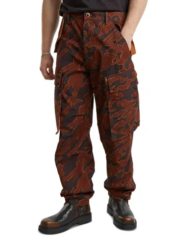 G-star Raw R-3n Cotton Camouflage Regular Straight Fit Cargo Pants In Rodeo Isla