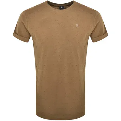 G-star G Star Raw Lash Logo T Shirt Brown