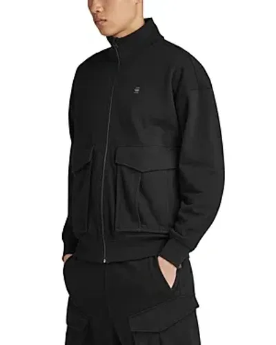 G-star Raw Rovic Skipper Quarter Zip Sweatshirt In Dark Black