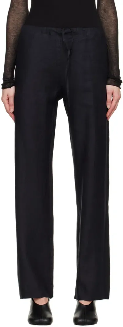 Gabriela Coll Garments Black No.198 Trousers In 02 Black