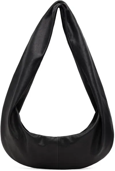 Gabriela Coll Garments Black No.297 Small Crossed Leather Bag In 02 - Black Lambskin