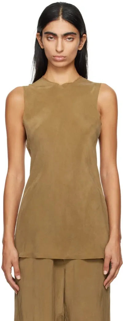 Gabriela Coll Garments Brown No.256 Tank Top In 14 - Brown