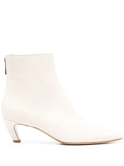 Gabriela Hearst 50mm Clayton Ankle Boots In Weiss