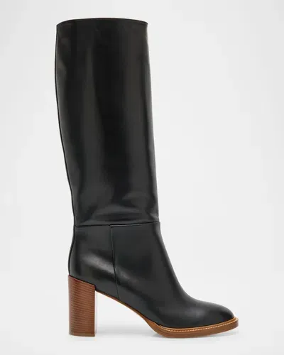 Gabriela Hearst Bocca Calfskin Tall Boots In Black