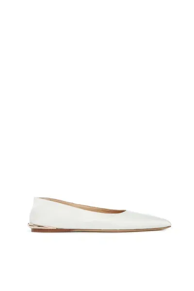 Gabriela Hearst Fleur Ballerina Flat In Ivory Leather