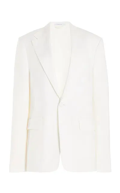 Gabriela Hearst Leiva Blazer In Ivory Wool Twill