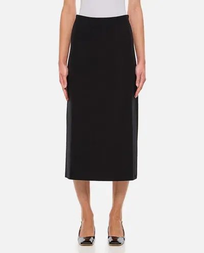 Gabriela Hearst Wolff Midi Skirt In Black