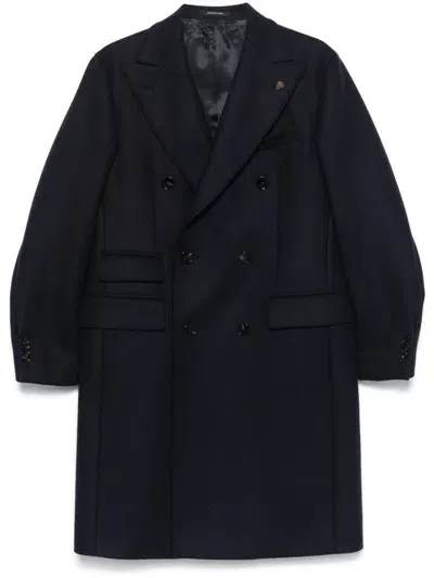 Gabriele Pasini Double-breasted Coat In Blue