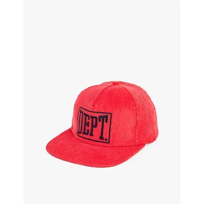 Gallery Dept. Gallery Dept Mens Red Gym Logo-embroidered Cotton Cap