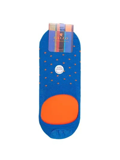 Gallo Invisible Socks In Azzurro-arancio