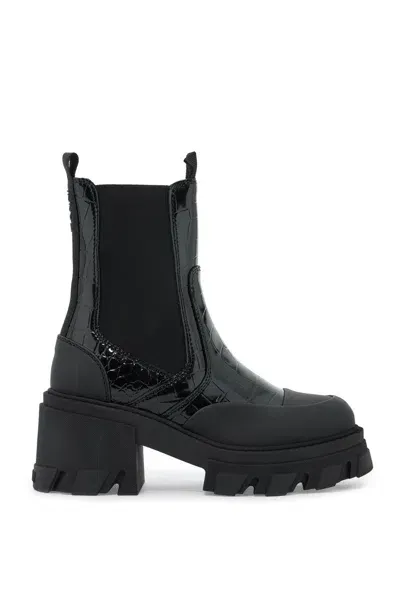 Ganni -heel Chelsea Ankle Boots In Black