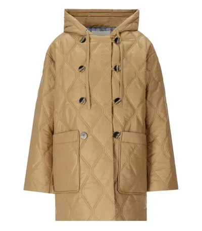 Ganni Beige Quilted Jacket