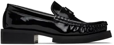 Ganni Black Butterfly Logo Loafers