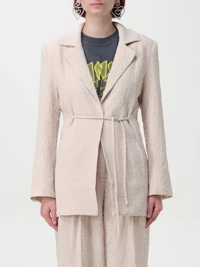 Ganni Blazer  Woman Color Beige