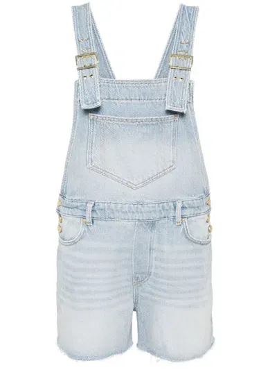 Ganni Heavy Denim Jumpsuit In Blue