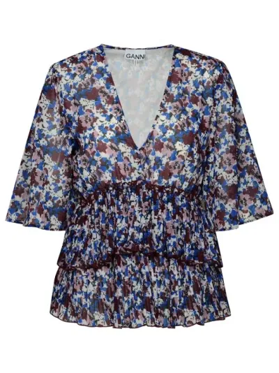 Ganni Multicolor Polyester Blouse