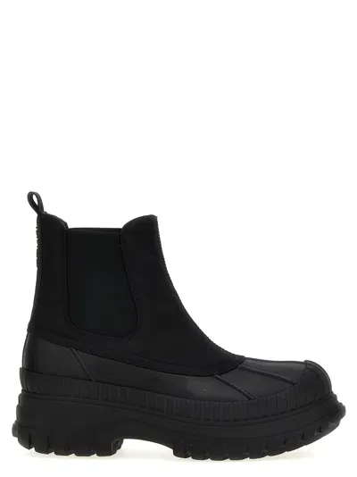 Ganni Black Outdoor Chelsea Boots