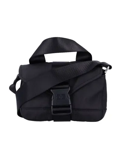 Ganni Recycled Tech Mini Satchel In Black