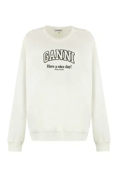 Ganni Sweaters In Beige