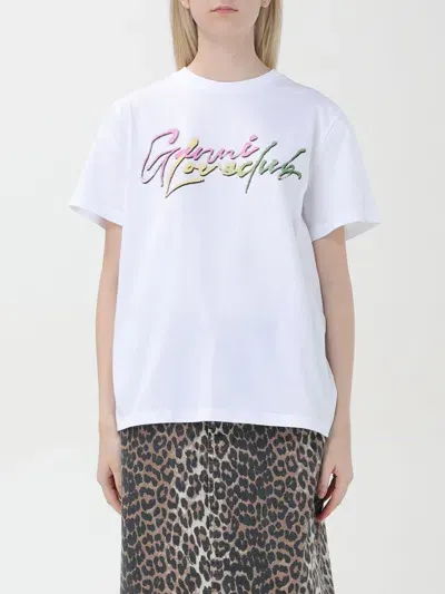 Ganni T-shirt  Woman Color White In 白色