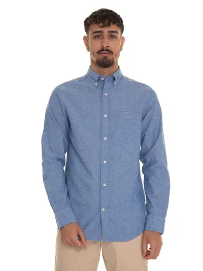 Gant Casual Shirt In Azure