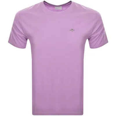 Gant Original Regular Shield T Shirt Lilac