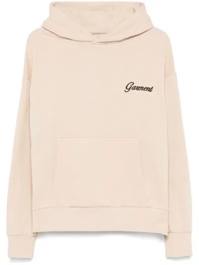 Garment Workshop Embroidered Hoodie In Neutral