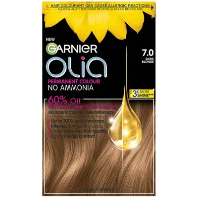 Garnier Olia Permanent Hair Dye (various Shades) - 7.0 Dark Blonde In White