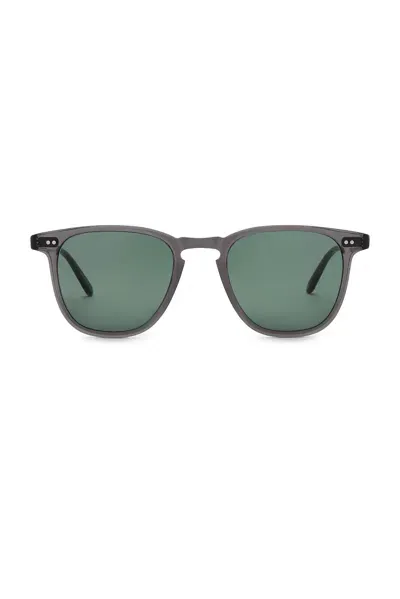 Garrett Leight Brooks Sun Sunglasses In Grey Crystal & Semi Flat Pure