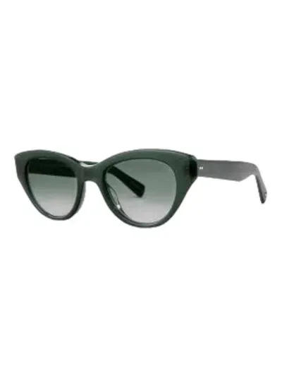 Garrett Leight Dottie - Green Sunglasses In Gold