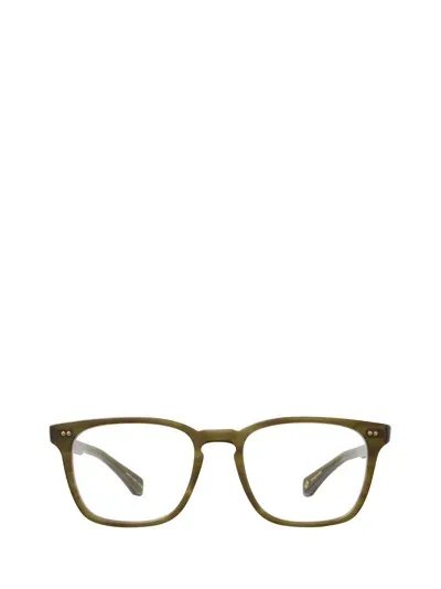 Garrett Leight Eyeglasses In Matte Olive Tortoise