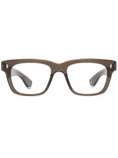 Garrett Leight Glco X Officine Générale Black Glass In Gray