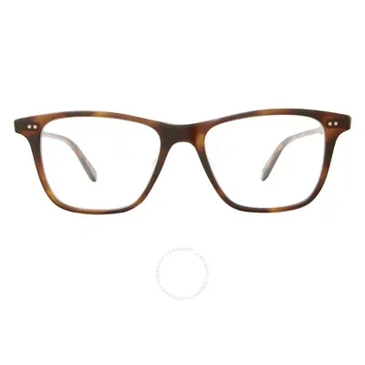 Garrett Leight Hayes Demo Square Unisex Eyeglasses 1141 Spbrnsh 50 In Brown