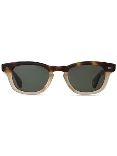 Garrett Leight Lo-b Sun Cappuccino In Brown