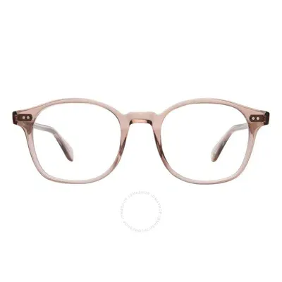 Garrett Leight Riley Demo Square Unisex Eyeglasses 1116 Der 48 In Pink