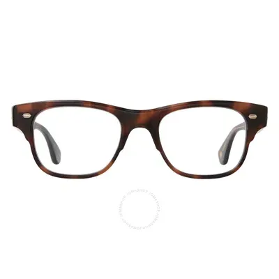 Garrett Leight Rodriguez Demo Rectangular Unisex Eyeglasses 1124 Spbrnsh 48 In Brown