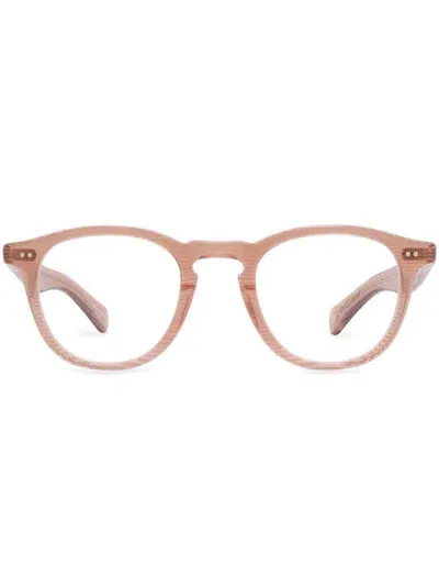 Garrett Leight Round-frame Glasses In Pink