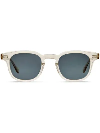 Garrett Leight Sherwood Sun Champagne/pure Blue Smoke In Gray